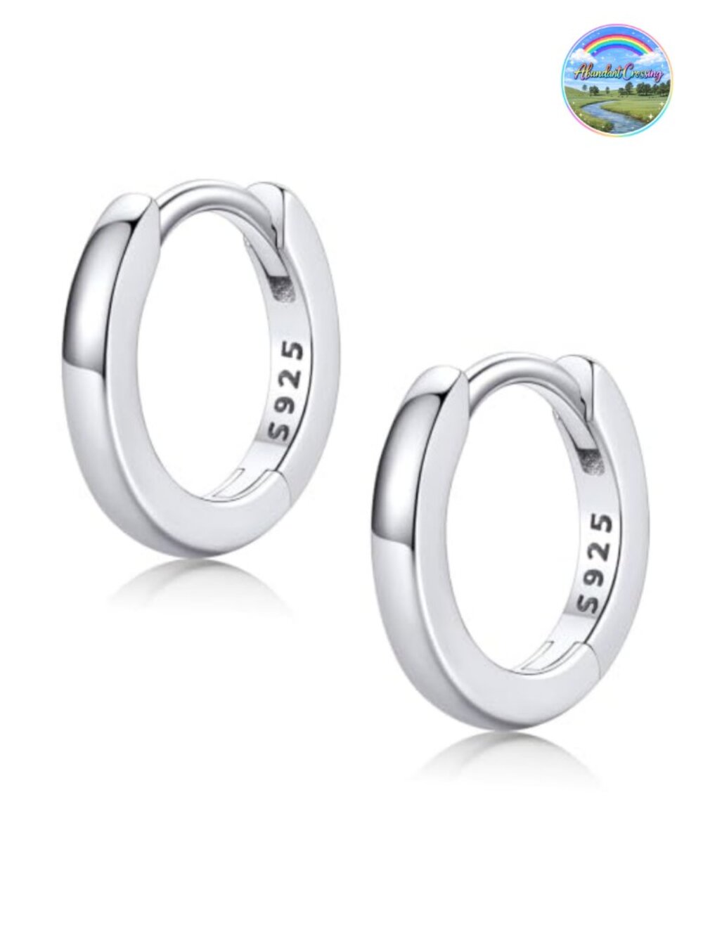 925 Sterling Silver Huggie Hoop Earrings Small Hypoallergenic Cartilage